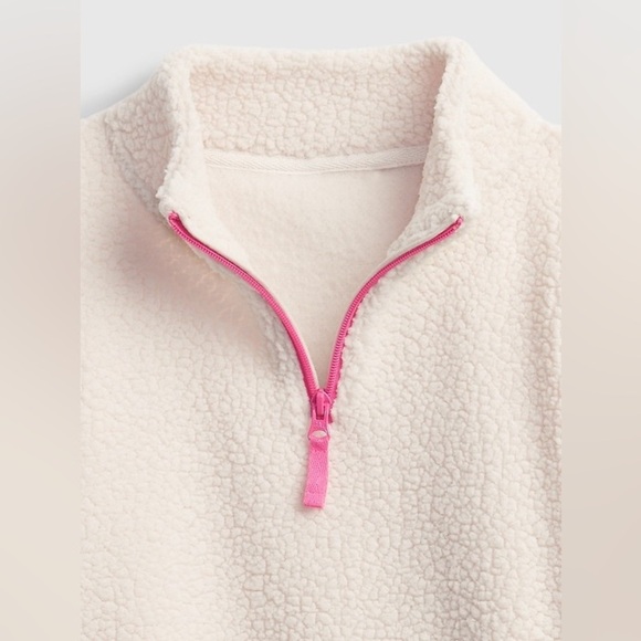 GAP Kids Sherpa Quarter-Zip Girl's Sweater M (8) - Picture 6 of 6